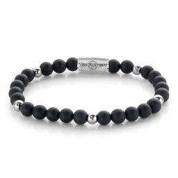 Rebel and Rose - Matt fekete Madonna karkötő, unisex divatékszer - (RR-60079-S-XS)