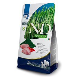 N&D Dog Spirulina Adult Medium/Maxi bárány, spirulina és goji-bogyó száraztáp kutyának 7kg