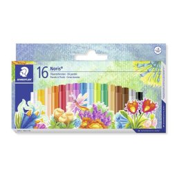 STAEDTLER Olajpasztell kréta, STAEDTLER "Noris 241", 16 különböző szín