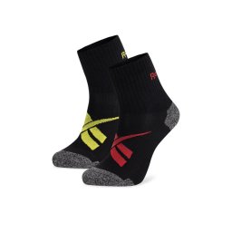 Reebok 2 pár hosszú szárú unisex zokni R0418-SS24 (2-pack) Fekete