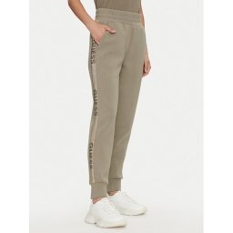 Guess Melegítő alsó Studs Logo W4YB40 KBYE2 Zöld Regular Fit