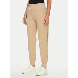 Guess Melegítő alsó Logo W4YB40 KBYE2 Bézs Regular Fit