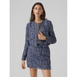 Vero Moda Zakó Chantelle 10299447 Kék Cropped Fit