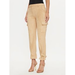 Guess Szövet nadrág New Marzia W4YB08 WE0L0 Bézs Relaxed Fit