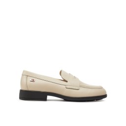 Tommy Hilfiger Lords Flag Leather Classic Loafer FW0FW08030 Bézs