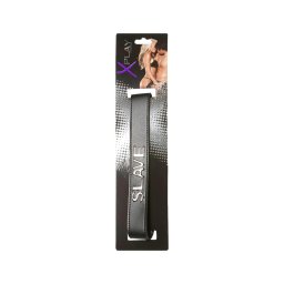 X-Play Slave - rabszolga nyakörv, bondage kiegészítő (fekete)
