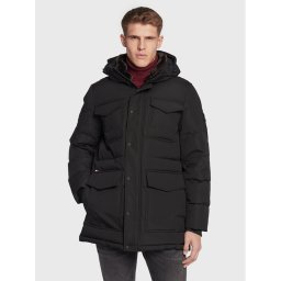 Tommy Hilfiger Pehelykabát Utility MW0MW27703 Fekete Regular Fit