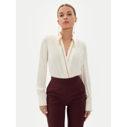 Elisabetta Franchi Body CB-003-46E2 Ekru Regular Fit