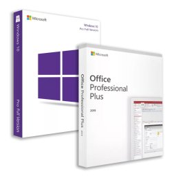 Windows 10 Pro (Retail) + Office 2019 Professional Plus (Online aktiválás) (Elektronikus licenc)