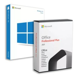 Windows 10 Home (Retail) + Office 2021 Professional Plus (Online aktiválás) (Elektronikus licenc)