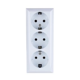 GAO 0312H Business Line IP20 3 férőhelyes földelt aljzat, 3 férőhelyes földelt csatlakozóaljzat, beltéri, 230 V~ / 50 Hz / 16 A,