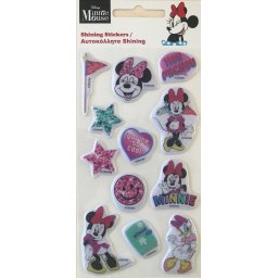 Disney Minnie csillogó pufi szivacs matrica szett Nr1