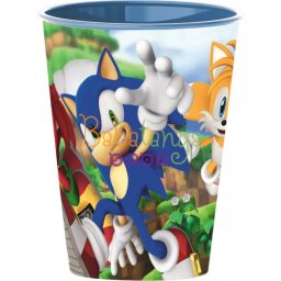 Sonic a sündisznó műanyag pohár 260 ml Nr 01