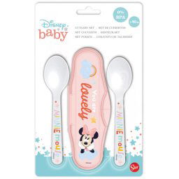 Disney Minnie baba utazó evőeszköz készlet