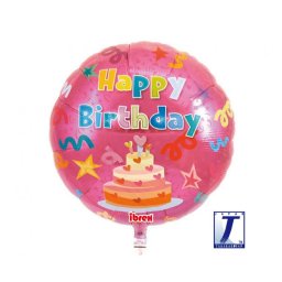 Happy Birthday fólia léggömb, lufi 35 cm Nr1