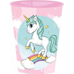 Unikornis műanyag pohár 260 ml Nr 02