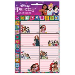 Disney Hercegnők füzetcímke MATRICÁVAL 16 darabos