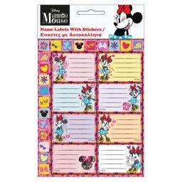 Disney Minnie füzetcímke MATRICÁVAL 16 darabos
