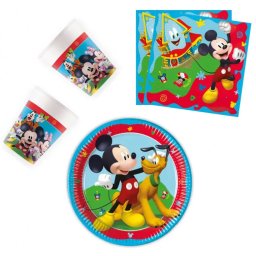 Mickey party szett 36 DARABOS, 20 cm-es tányérral Nr1
