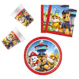 Paw Patrol Rescue Heroes, Mancs Őrjárat party szett 36 darabos, 20 cm-es tányérral