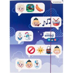 Disney Jégvarázs Emoji A/4 gumis mappa Nr2