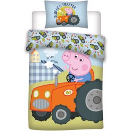 Peppa gyerek, ovis ágyneműhuzat 100×135 cm, 40×60 cm Nr 02