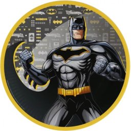 Batman papírtányér, party tányér 8 DARABOS, 23 cm Nr1