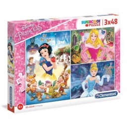 Disney Hercegnők puzzle 3x48 db - Clementoni