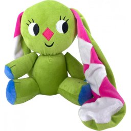 Kockásfülű nyúl plűss állatka 23 cm Nr1
