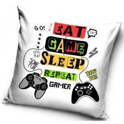 Gamer mintás párnahuzat 40x40 cm Nr3