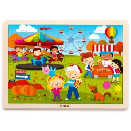 Fa puzzle 4 évszak 24 db-os Ősz