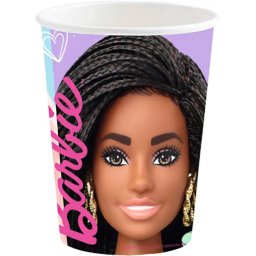 Barbie papírpohár, party pohár 8 DARABOS, 250 ml Nr1