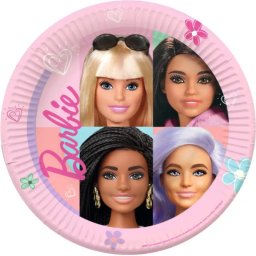 Barbie papírtányér, party tányér 8 DARABOS, 23 cm Nr1