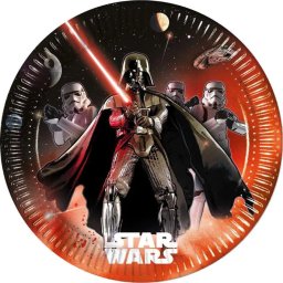 Star Wars papírtányér, party tányér 8 DARABOS, 23 cm Nr3
