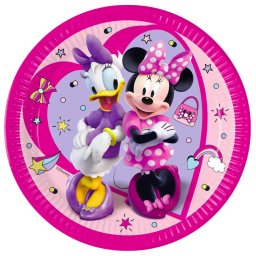 Minnie papírtányér, party tányér 8 DARABOS, 23 cm FSC Nr3