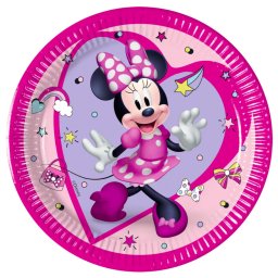 Minnie papírtányér, party tányér 8 DARABOS, 20 cm FSC Nr2