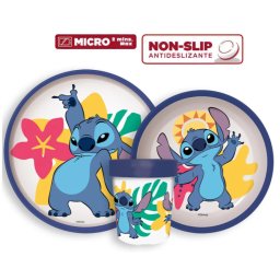 Lilo és Stitch csúszásmentes étkészlet, micro műanyag szett Nr1