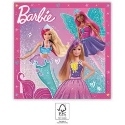 Barbie szalvéta 20 DARABOS, 33x33 cm FSC Nr1
