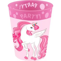 Unikornis micro prémium műanyag pohár 250 ml Nr 01
