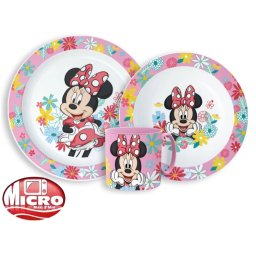 Minnie étkészlet, micro műanyag szett 265 ml-es bögrével Nr2