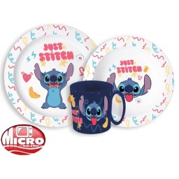 Lilo és Stitch étkészlet, micro műanyag szett 265 ml-es bögrével Nr1