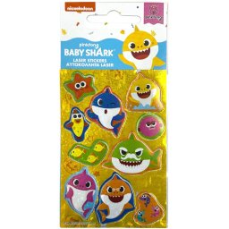 Baby Shark hologramos matrica szett Nr3