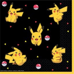Pokémon szalvéta 16 DARABOS, 33x33 cm Nr1