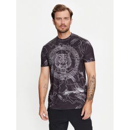 Plein Sport Póló FADC MTK7513 STE003N Fekete Regular Fit
