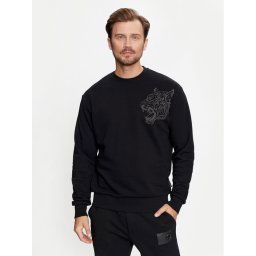 Plein Sport Pulóver FADC MJO1262 STE003N Fekete Regular Fit