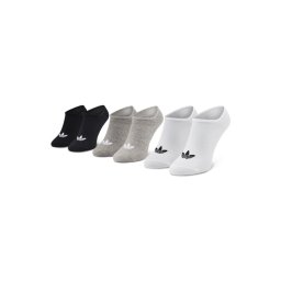 adidas 3 pár unisex bokazokni Trefoil Liner FT8524 Fehér