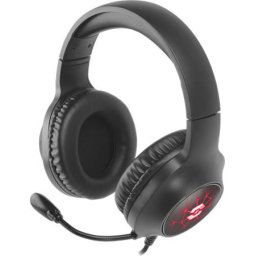 SPEEDLINK Fejhallgató, mikrofonnal, vezetékes, gaming, USB-A, SPEEDLINK "VIRTAS Illuminated 7.1", fekete