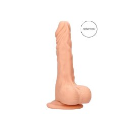 RealRock Dong 7 - élethű, herés dildó (17 cm, natúr)