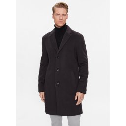 Boss Gyapjú kabát H-Hyde-C-224 50485199 Sötétkék Regular Fit