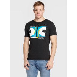 Replay Póló M6298.000.22662G Fekete Regular Fit